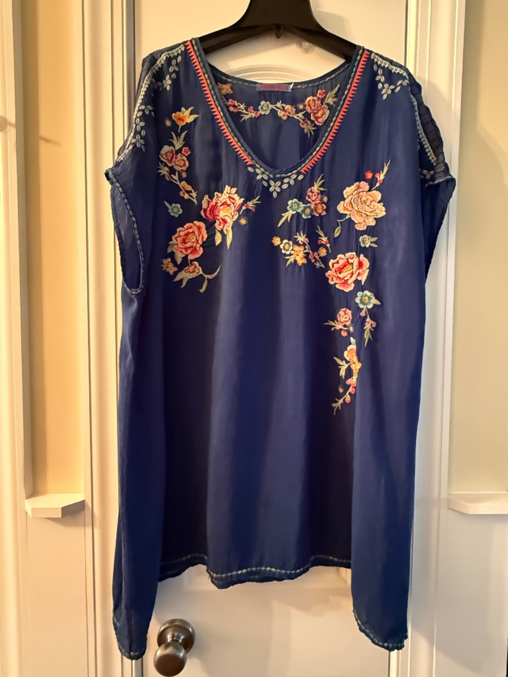 Johnny Was Women's Embroidered Top 3X